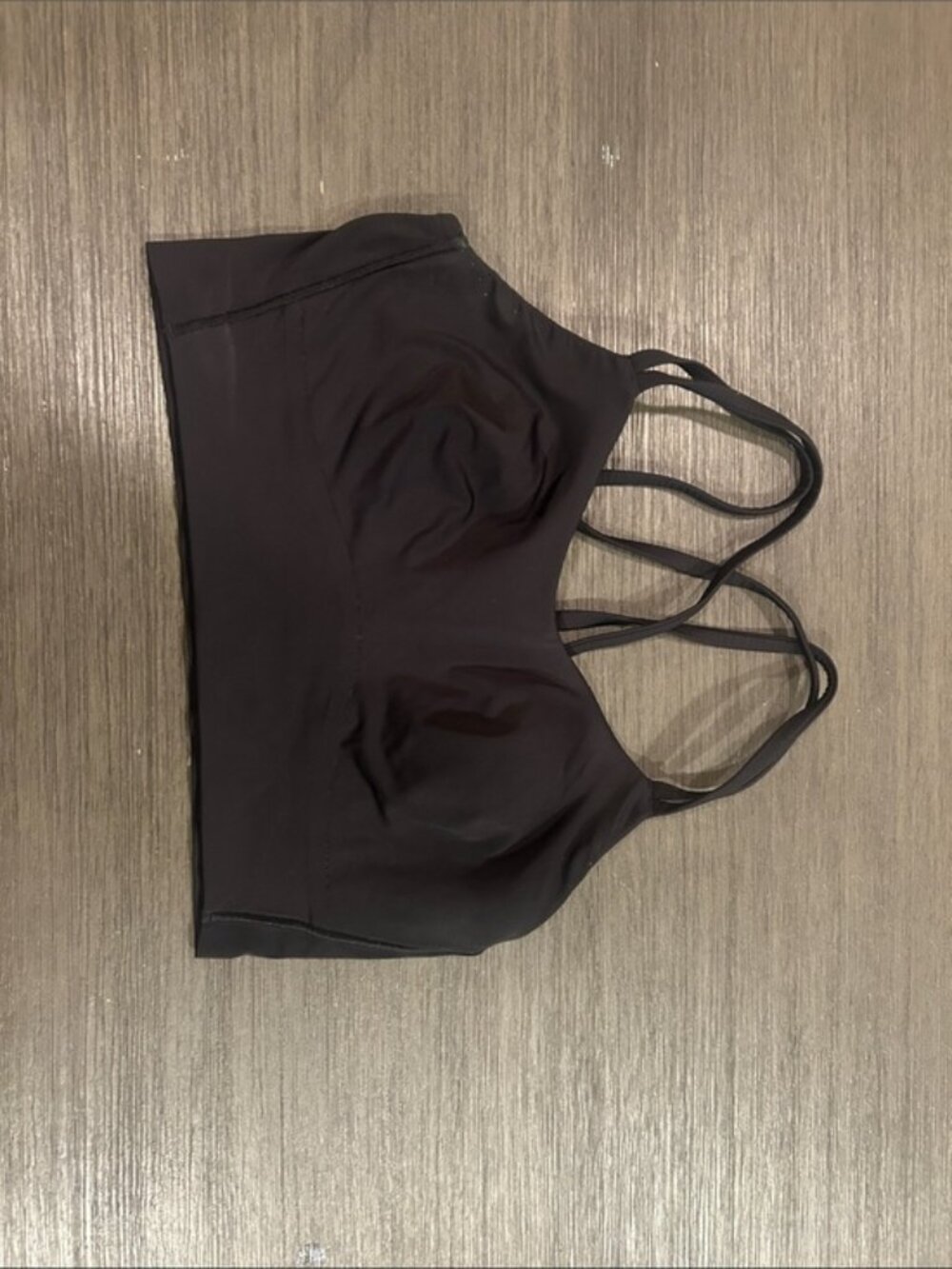 lululemon athletica Black Strappy Light-Support Sports Bra